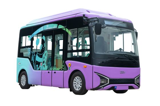 جودة  Electric Mini Buses Zero Emission Minibus Passenger Capacity 11 Seaters Battery Capacity 80kwh مصنع