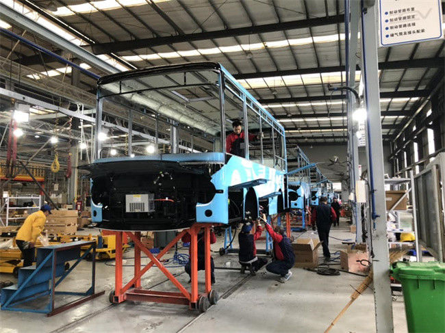 حافلة صغيرة كهربائية بطول 7 أمتار مع مسافة قيادة تبلغ 200 كيلومتر وتوجيه LHD للنقل العام