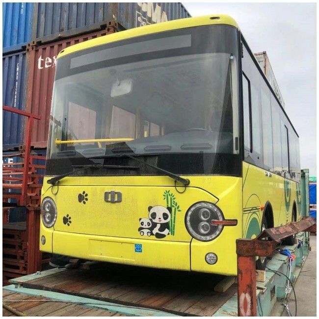 7.3m حافلة مدنية الديزل حافلة حضرية بمحرك خلفي بقدرة 25 مقعدًا ومعايير انبعاثات يورو 4