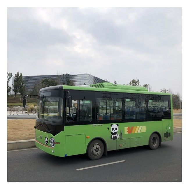 LHD 6.6m حافلة كهربائية نقية E-Bus مع غطاء أرضي للشحن السريع
