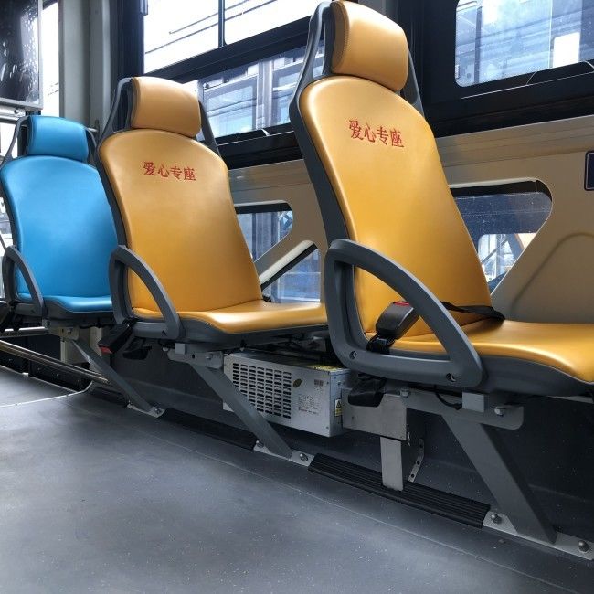 حافلة مدنية كهربائية ذات قيادة LHD مع تعليق جوي ومسافة 650 كم للنقل الحضري