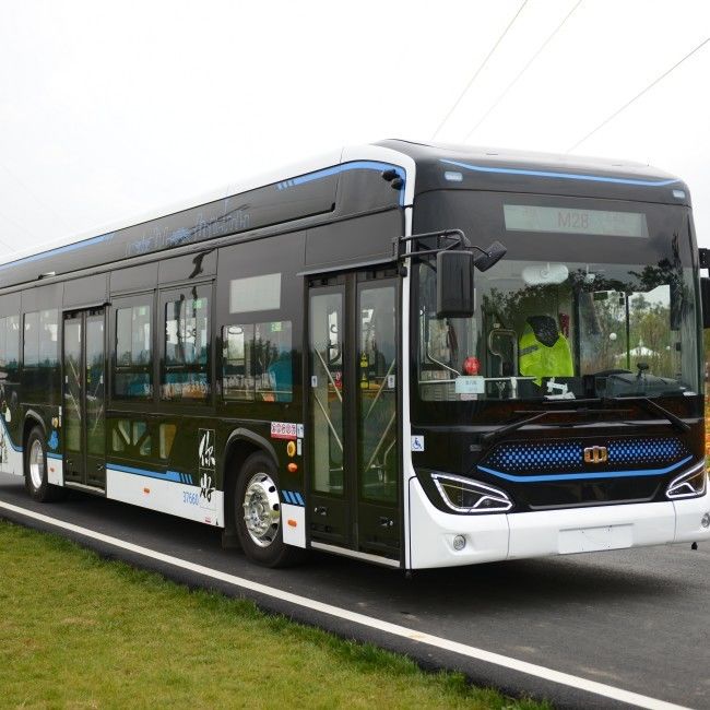 LHD 12m Low Floor E-Bus 280-650km حافلة المدينة الكهربائية مع 46 مقعدًا