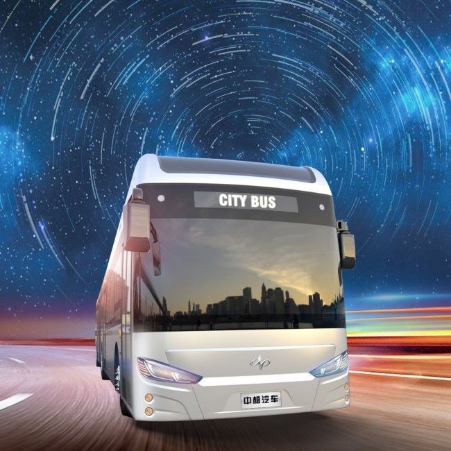 حافلة مدنية كهربائية 18M Brt السرعة القصوى 69km/h 50 مقعد حافلة كهربائية لمسافات طويلة