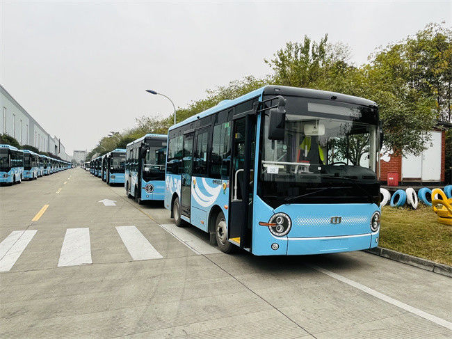 6.6 M LHD Mini Pure Electric Bus صفر انبعاثات للنقل المجتمعي