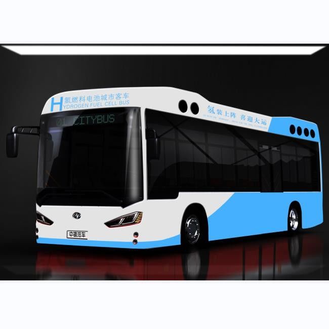 Green Travel 10.5m 27 مقعدًا Elec City Hydrogen Fuel Cell Bus LHD 0 Emission