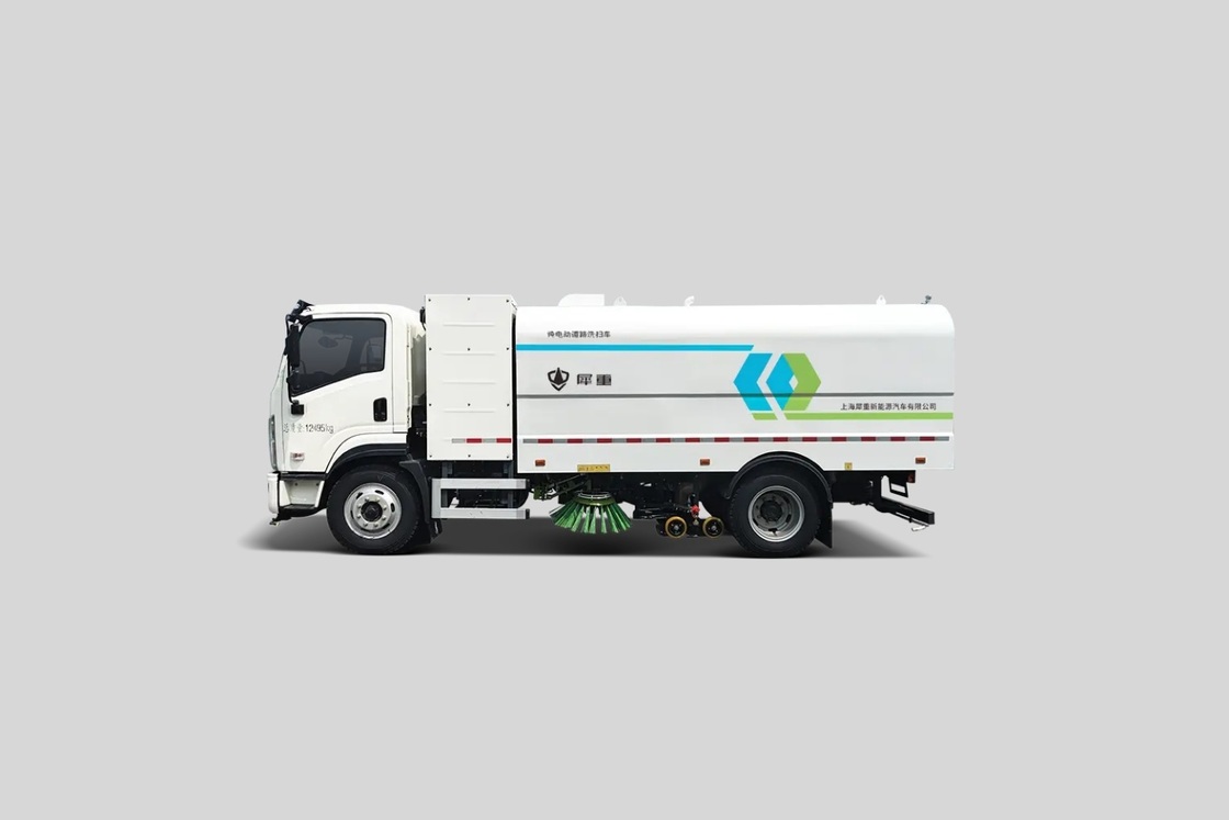 مركبات الصرف الصحي 12 طن كاسحة كهربائية كاسحة طرق.