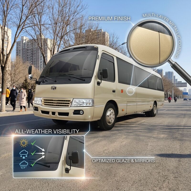 6m 19 مقعدًا Zev Bus LHD Energy Retrieve Pure Electric Mini Bus 89.7 Kwh