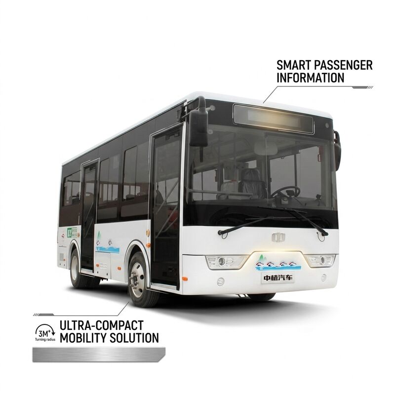 6.6m 16 مقعد LHD Electric Mini Bus حافلة إلكترونية للنقل العام في المدن الحضرية