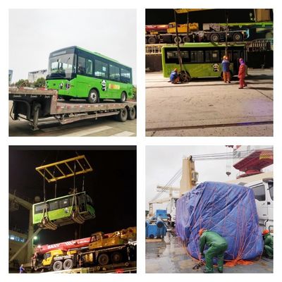 حافلات صغيرة كهربائية بدون انبعاثات مع 24 مقعدًا وسرعة قصوى تبلغ 69 كم / ساعة