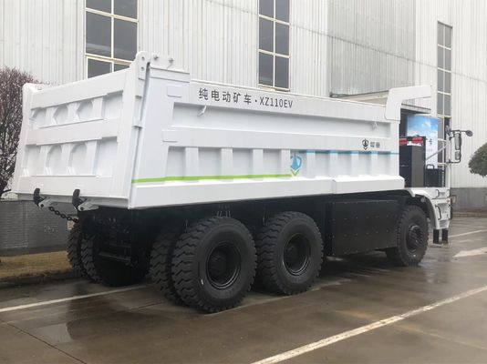 شاحنة تعدين كهربائية ذات حمولة مفيدة 110 طن مع بطارية LFP بقوة 528 كيلوواط في الساعة للنقل الذاتي بدون انبعاثات