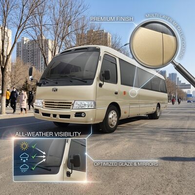 6m 19 مقعدًا Zev Bus LHD Energy Retrieve Pure Electric Mini Bus 89.7 Kwh