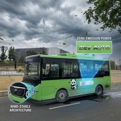 LHD 6.6m حافلة كهربائية نقية E-Bus مع غطاء أرضي للشحن السريع